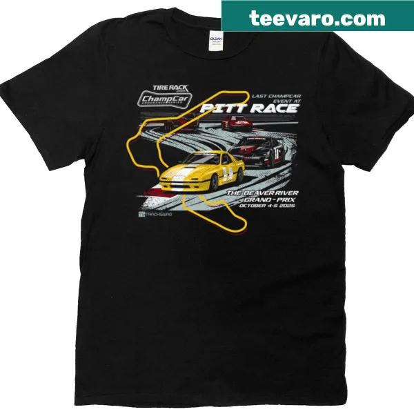 Commemorative Champcar race T-shirt with emblem design