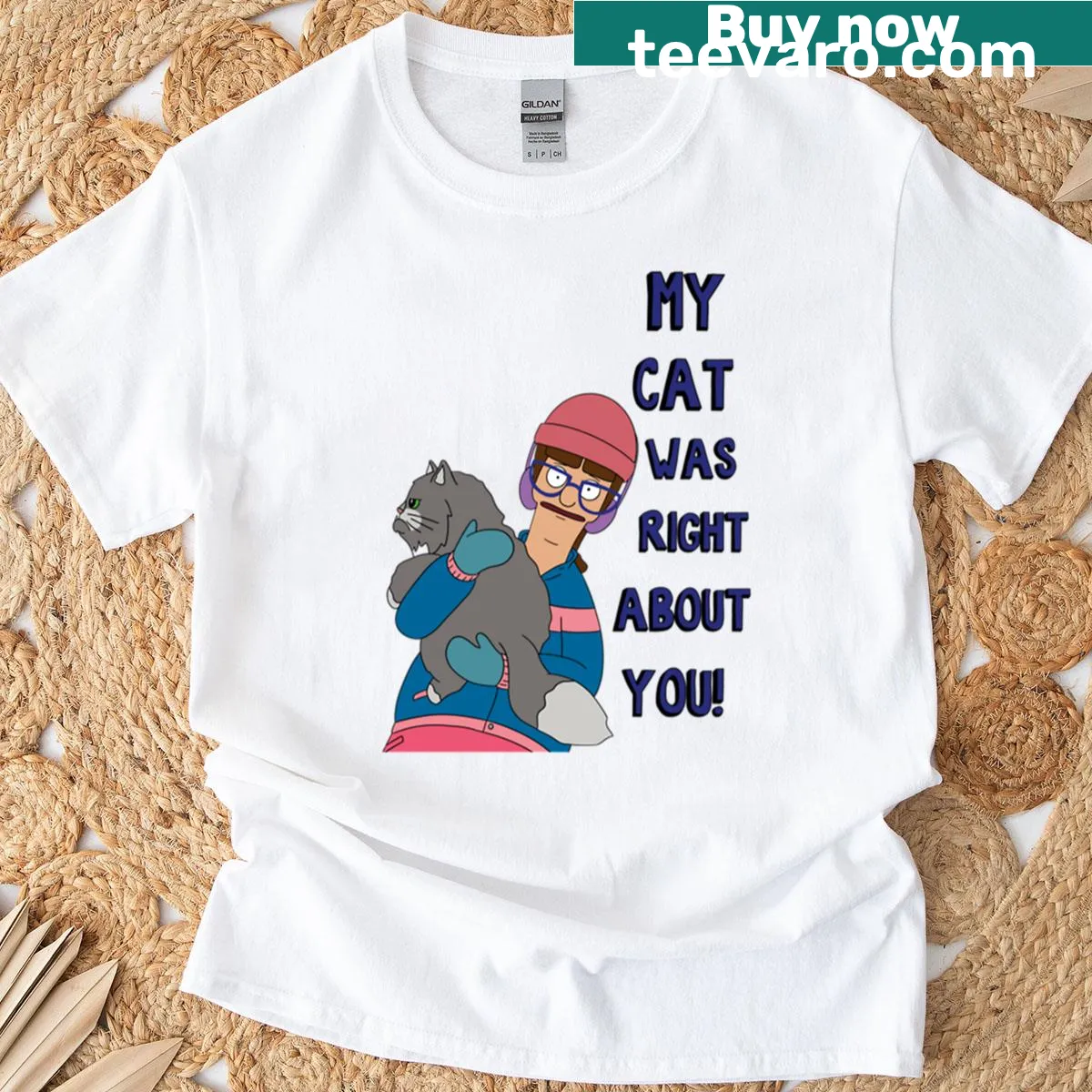Vintage Bob's Big Boy decal graphic on a distressed t-shirt — on a men's t-shirt