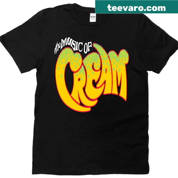 Vintage distressed Cream Band logo on an oversized T-shirt