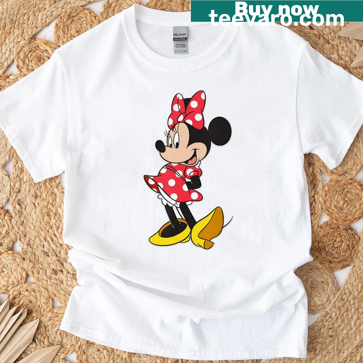Oversized t-shirt featuring a cute cartoon girl in a mouse pose — on a men's t-shirt