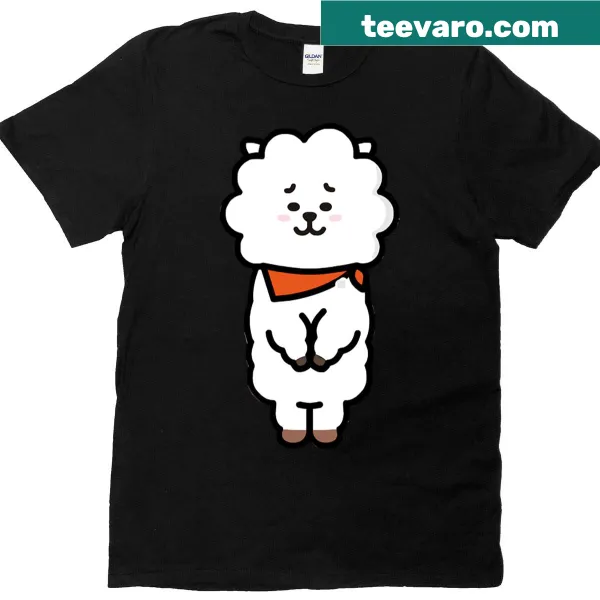 Oversized T-shirt featuring a cute cartoon llama design