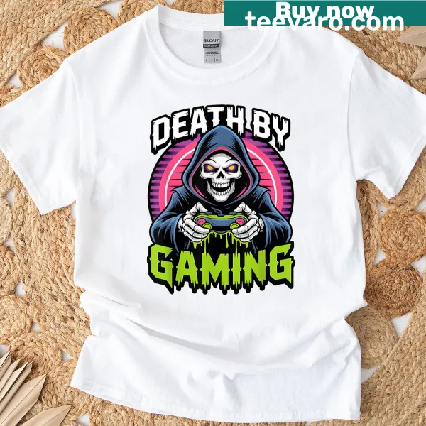 Gothic ghost design for gamers T-shirt