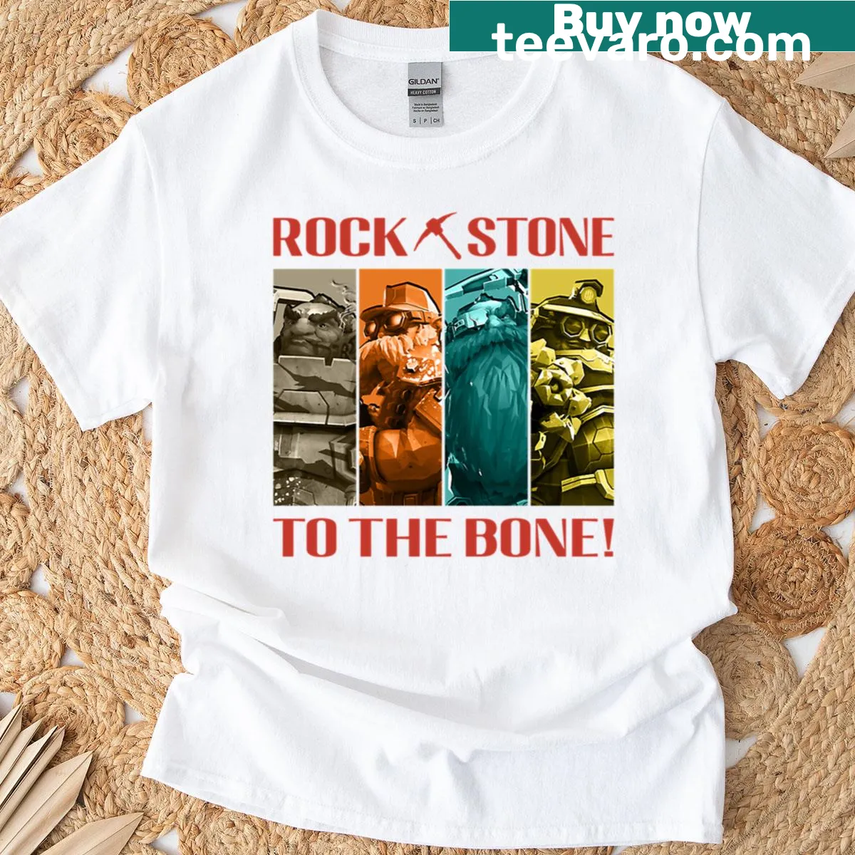 Cartoon-style Deep Galactmines T-shirt featuring whimsical space design — on a men's t-shirt
