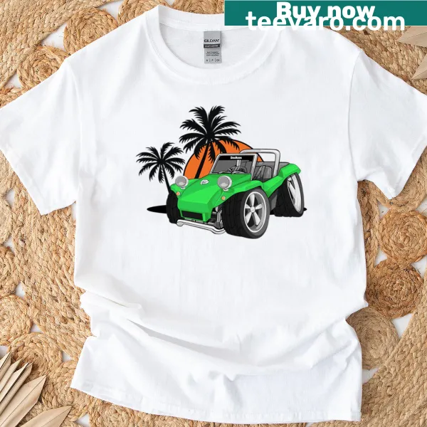 Cartoon dune buggy graphic t-shirt for kids