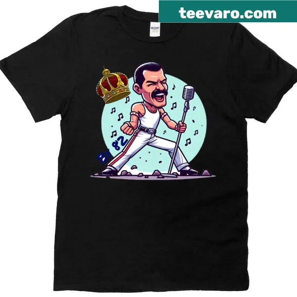Whimsical queen's crown illustration on a t-shirt