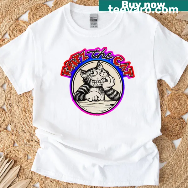 Fritz the Cat cartoon graphic on a T-shirt
