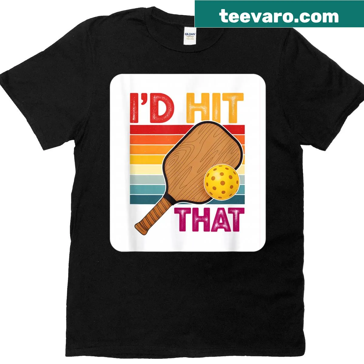 Funny pickleball t-shirt with humorous phrase — on a men's t-shirt