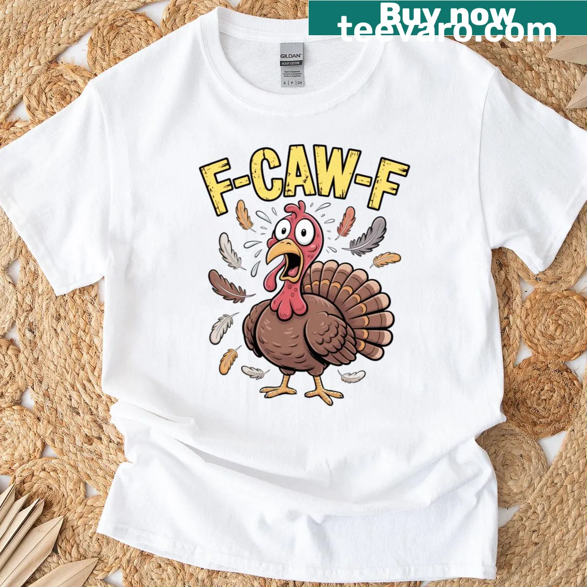 Funny Thanksgiving T-shirt with turkey quote graphic — on a men's t-shirt