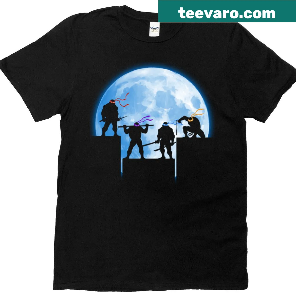 Ninja Turtles graphic T-shirt for Christmas celebrations — on a men's t-shirt