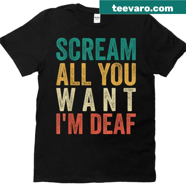 Funny Halloween shirt with deaf culture reference