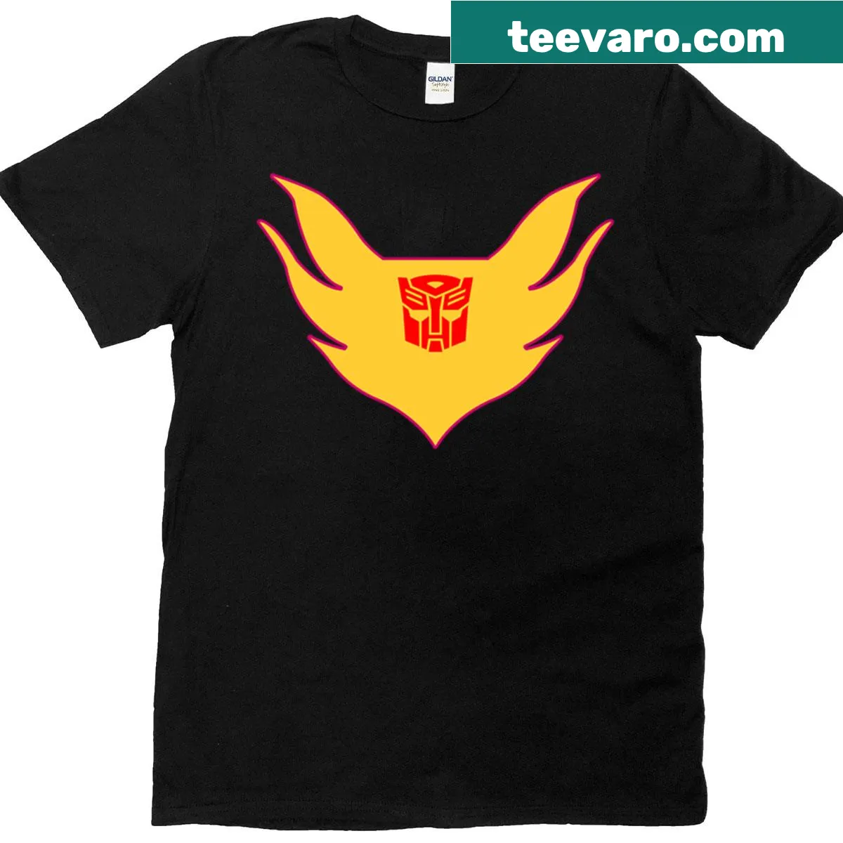 Hot Rod Flame Logo t-shirt showcasing automotive culture — on a men's t-shirt
