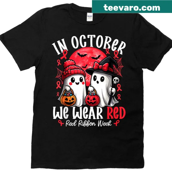 Playful Halloween t-shirt featuring a ghost witch design