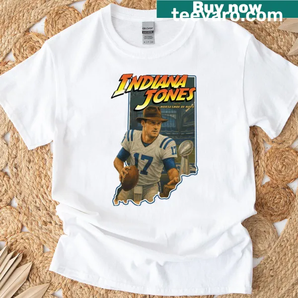 Parody t-shirt featuring 'Daniels Jones' and Indiana Jones themes