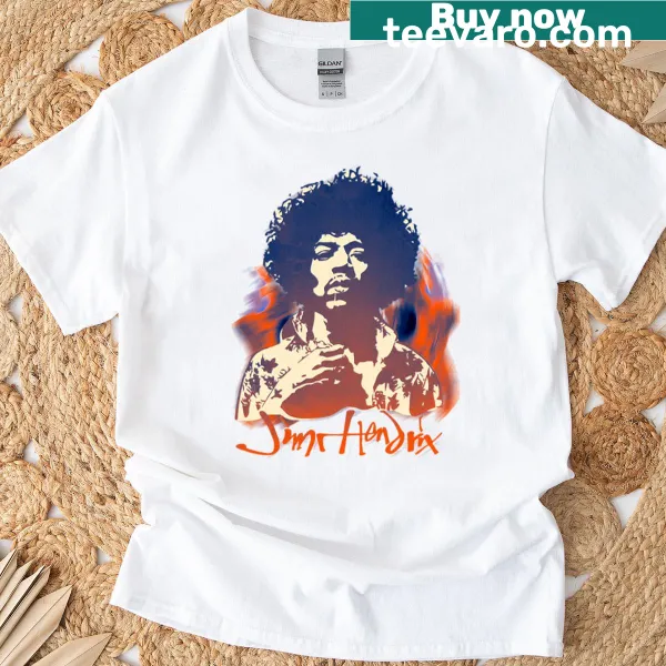 Artistic representation of Jimi Hendrix t-shirt by Frankyz