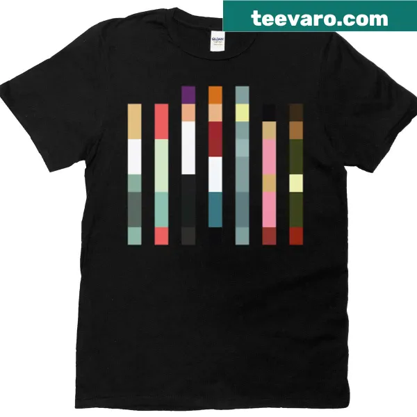 Unique barcode abstract design on a t-shirt