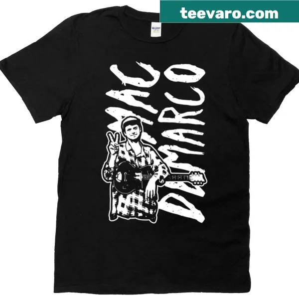 Boxy T-shirt inspired by Mac DeMarco's artistic style