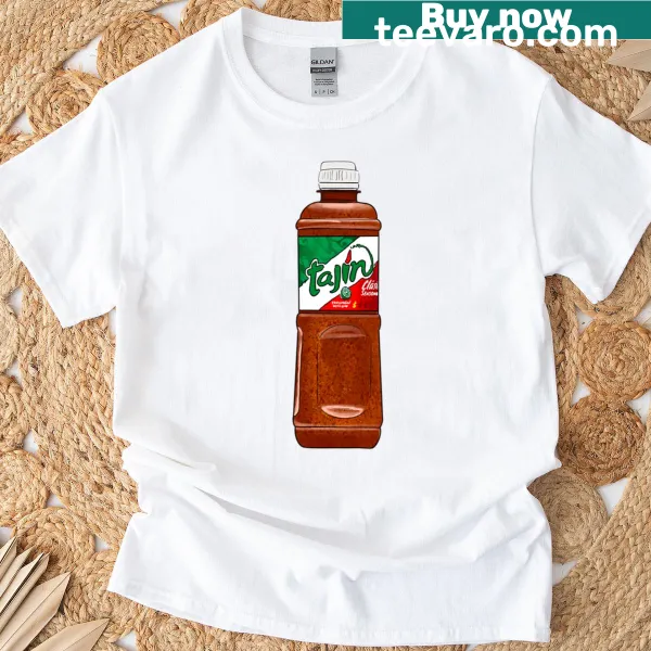 T-shirt featuring a fun design related to Tajin seasoning
