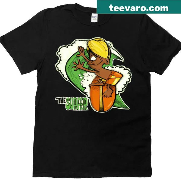 Vintage-style t-shirt featuring 'Murphy The Surfer' graphic