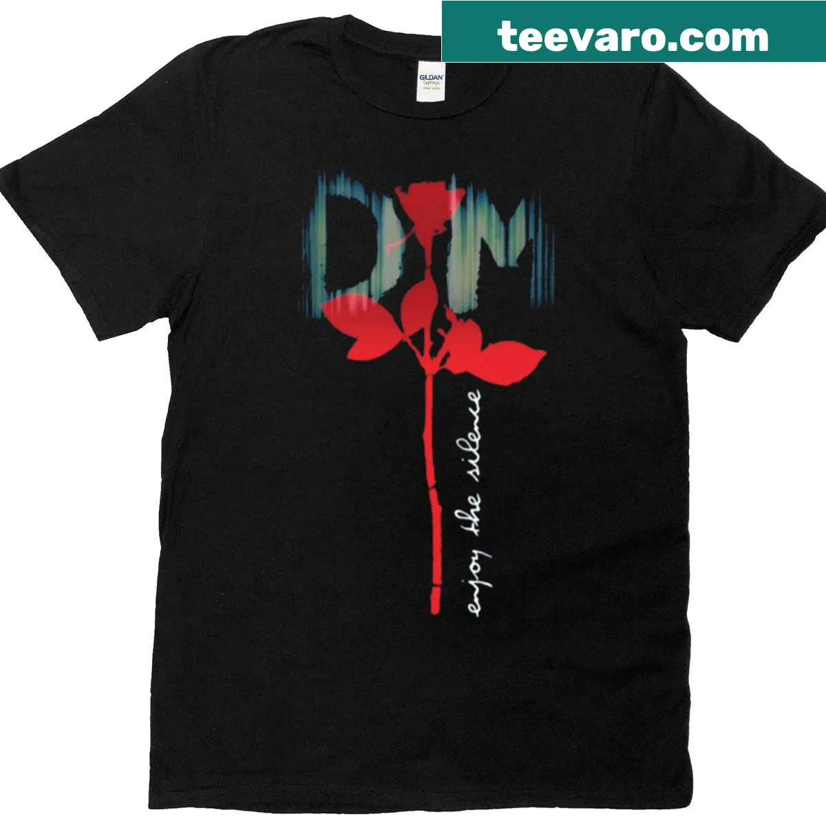 T-shirt celebrating the music of Depeche Mode — on a men's t-shirt