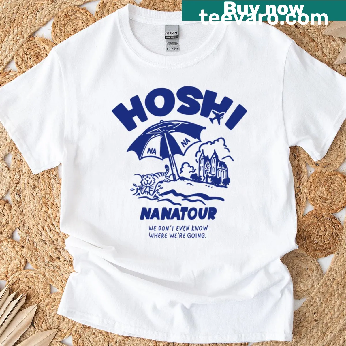 Fan T-shirt celebrating Seventeen and Hoshi's concert tour — on a men's t-shirt