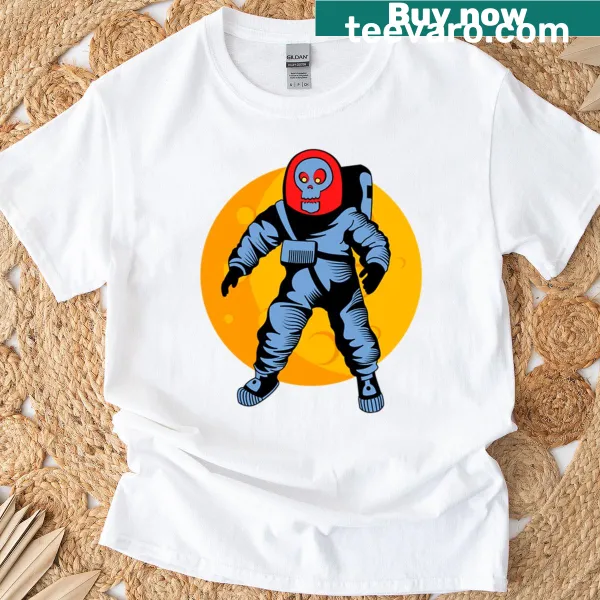Outer space villain illustration T-shirt for sci-fi fans