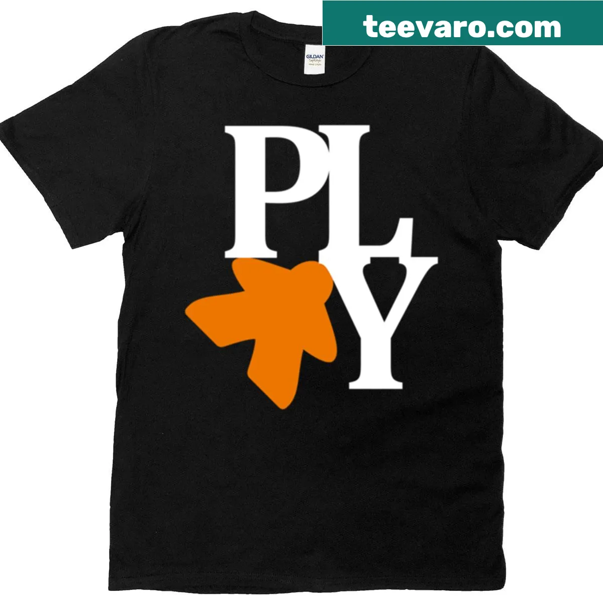 Meeple graphic t-shirt featuring playful design — on a men's t-shirt