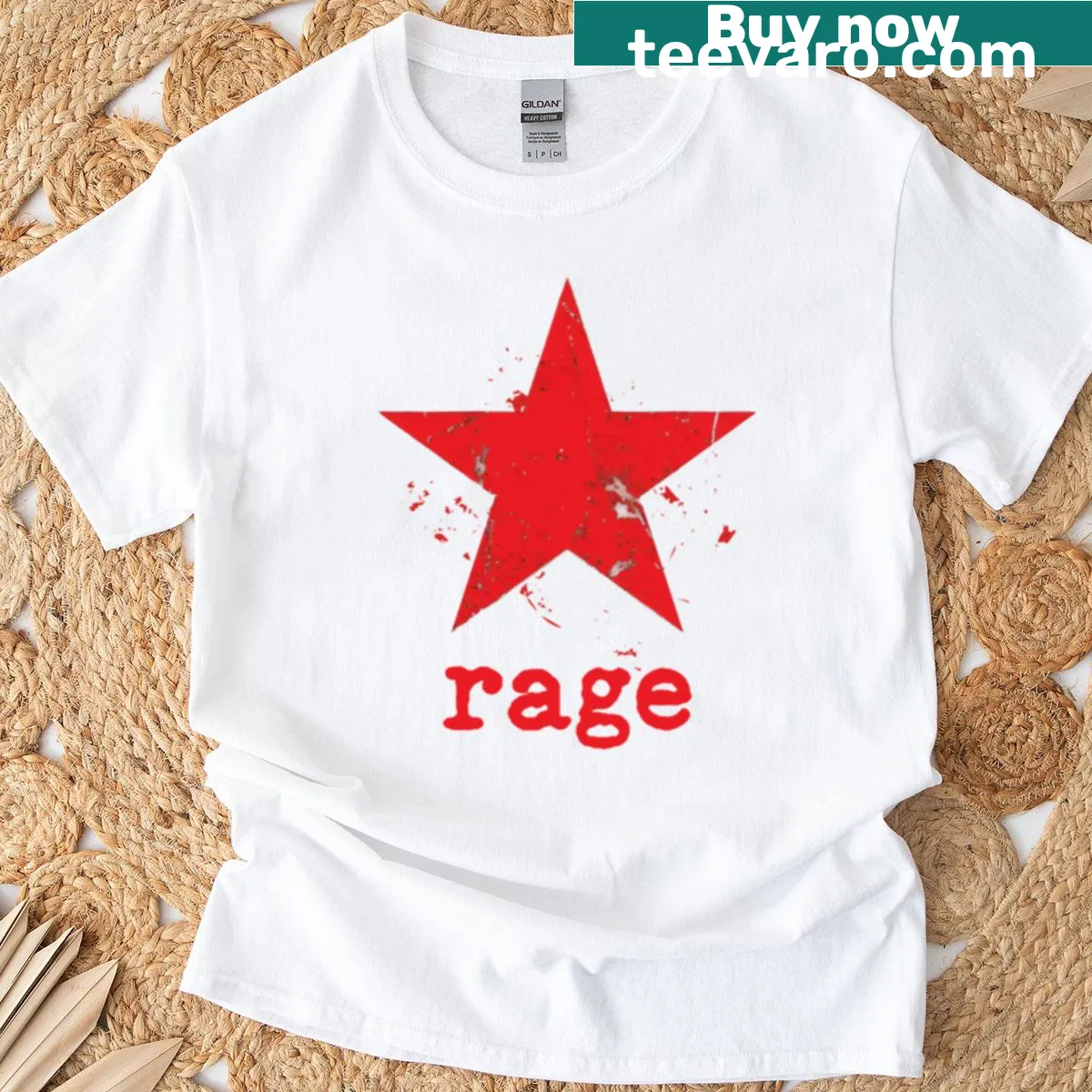 Revolution-themed T-shirt with bold graphic design — on a men's t-shirt