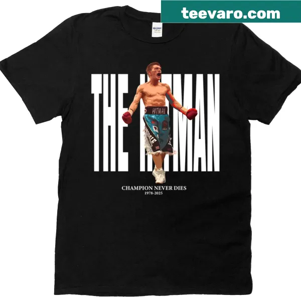 Ricky Hatton Champion Never Dies T-shirt with bold typography