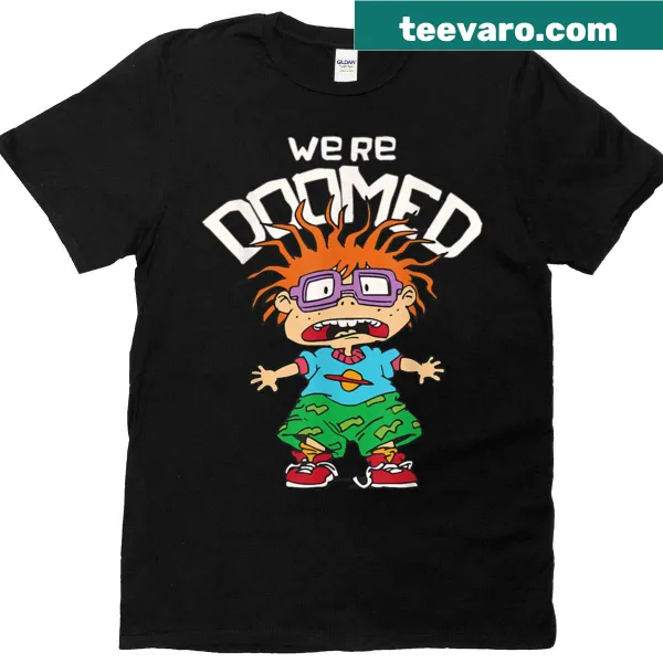 Cute T-shirt featuring Chuckie from Rugrats cartoon