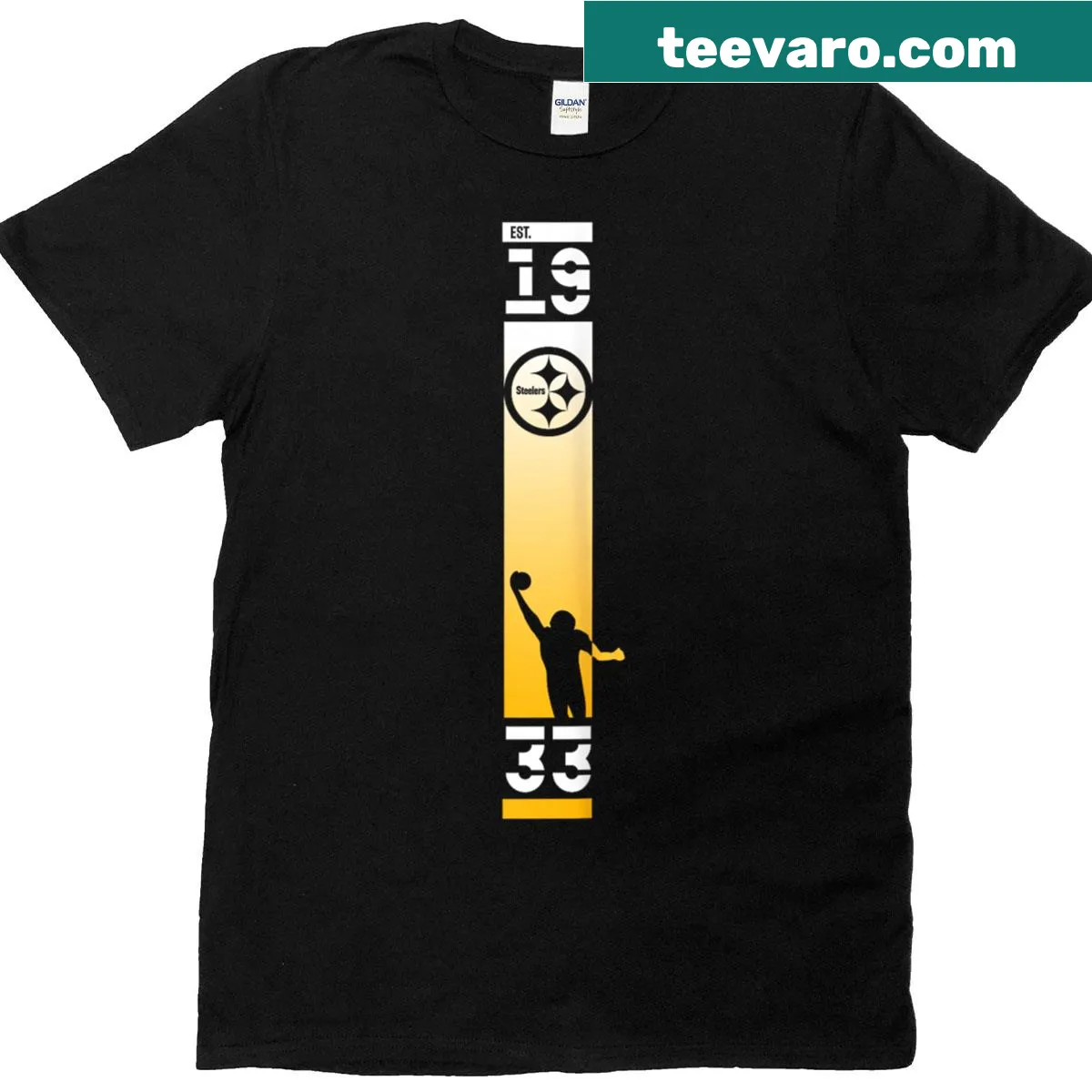 Whimsical design featuring shadows on a T-shirt — on a men's t-shirt