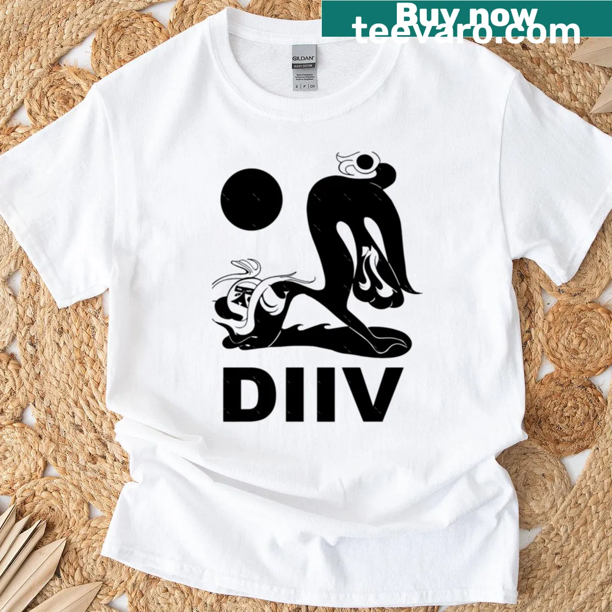 Distressed vintage T-shirt featuring classic vehicle graphics — on a men's t-shirt