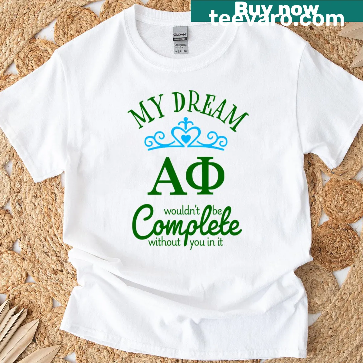 Sorority T-shirt featuring a message about sisterhood — on a men's t-shirt