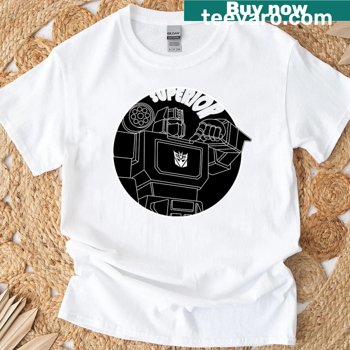 Soundwave line-art T-shirt with a minimalist design — on a men's t-shirt