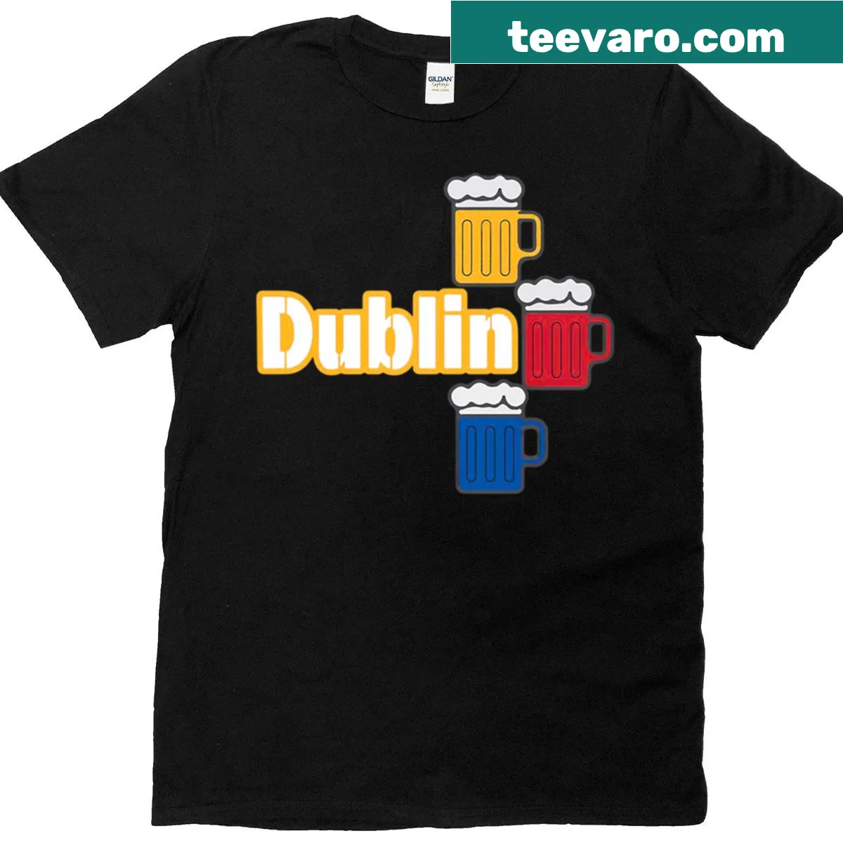 Steelers Dublin 2025 emblem on a T-shirt — on a men's t-shirt