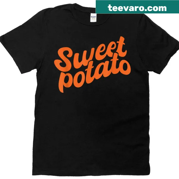 Thanksgiving Couples T-shirt with sweet potato and rude potato graphic