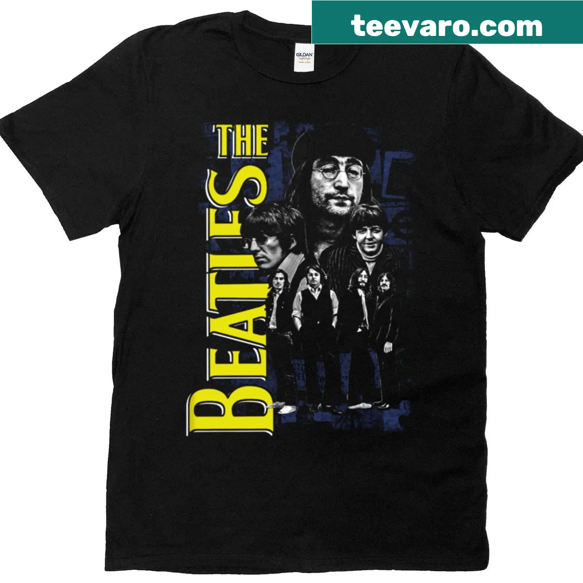 Vintage oversized t-shirt featuring The Beatles — on a men's t-shirt