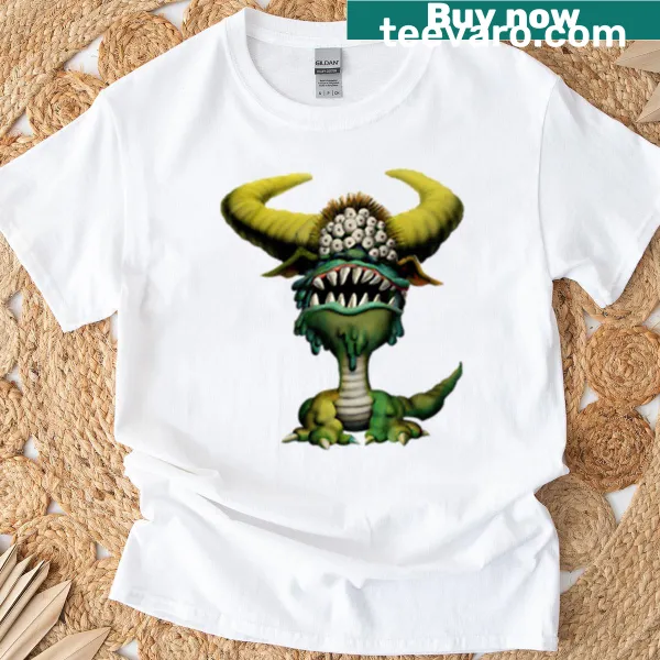 Graphic of The Black Beast character on a fun t-shirt