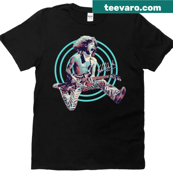 Dynamic Van Halen T-shirt with the jumping logo illustration