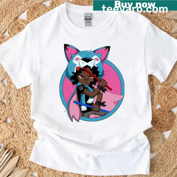Cartoon-style t-shirt featuring adventurous mutant animals