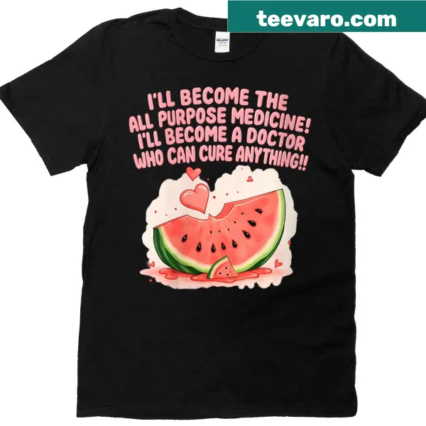 Cheerful t-shirt with a whimsical watermelon design
