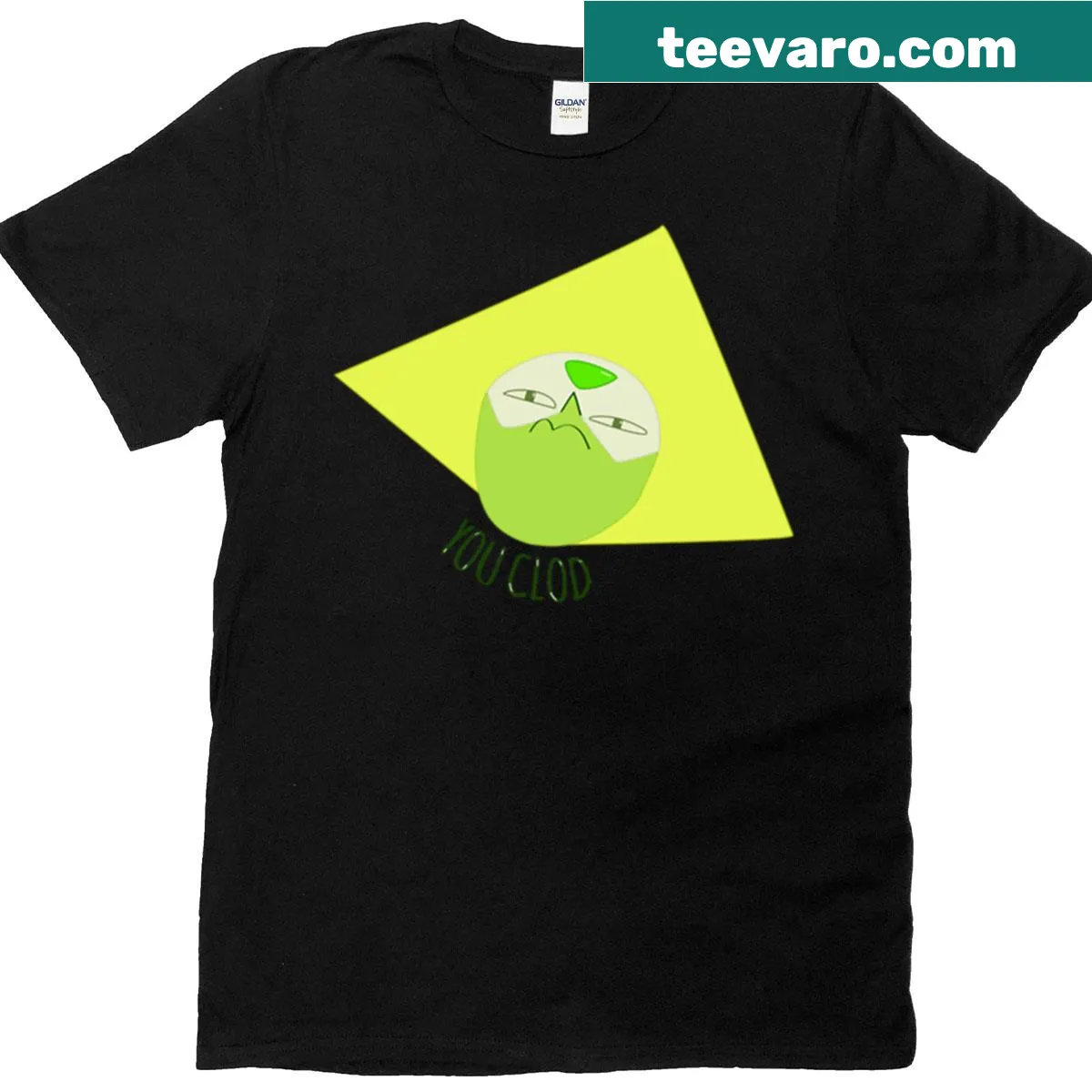 You Clod Peridot T-shirt featuring humorous text in a playful font — on a men's t-shirt