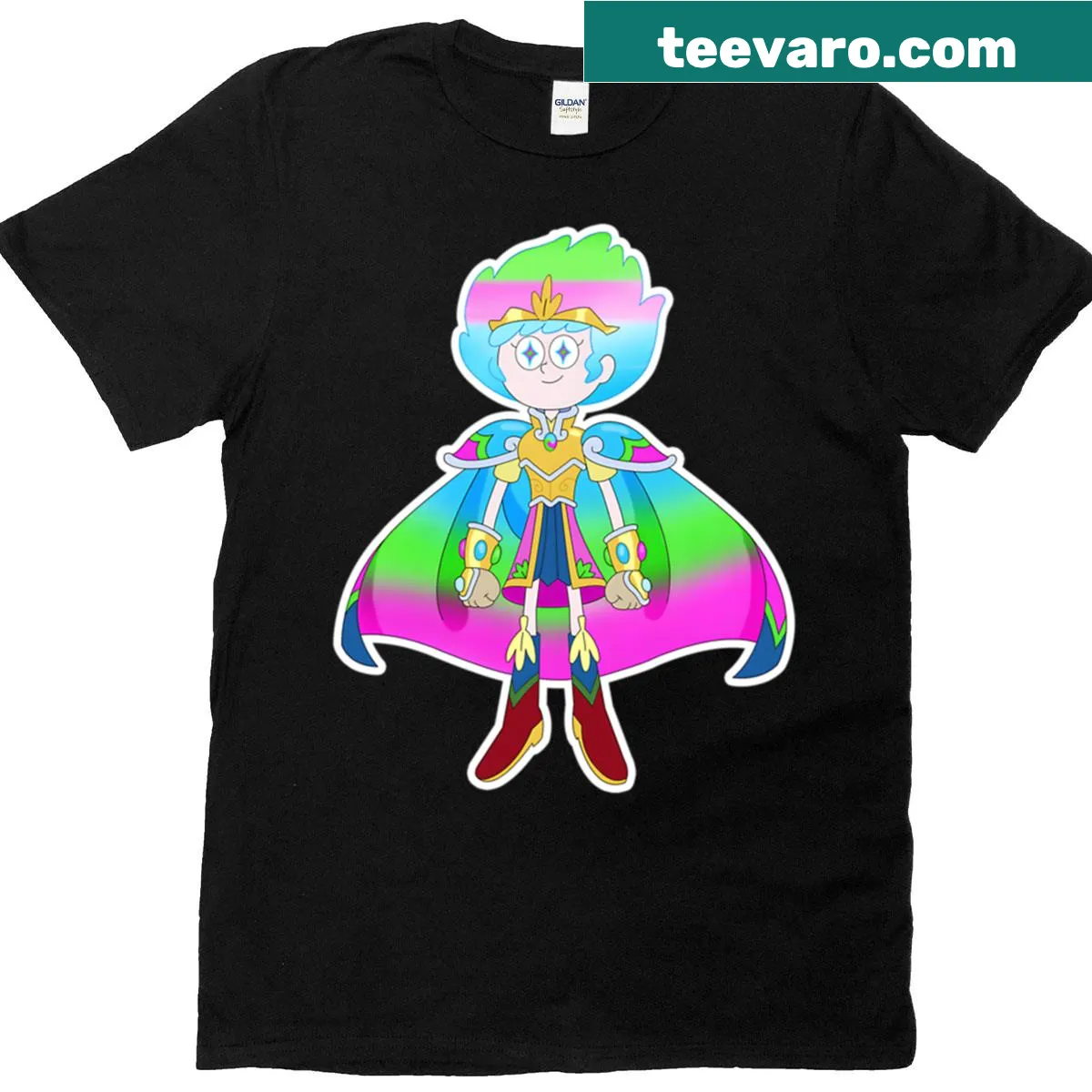 Illustration of Anne from Amphibia on a T-shirt — on a men's t-shirt