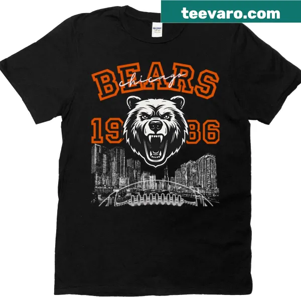 Chicago Bears logo T-shirt for football fans