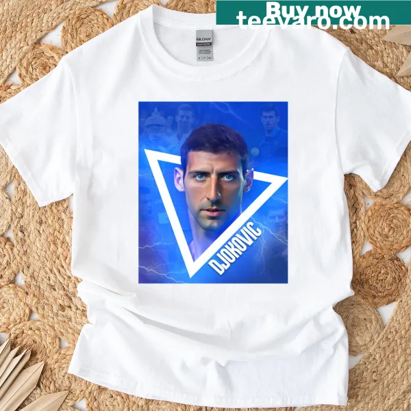 Artistic Novak Djokovic t-shirt for tennis fans