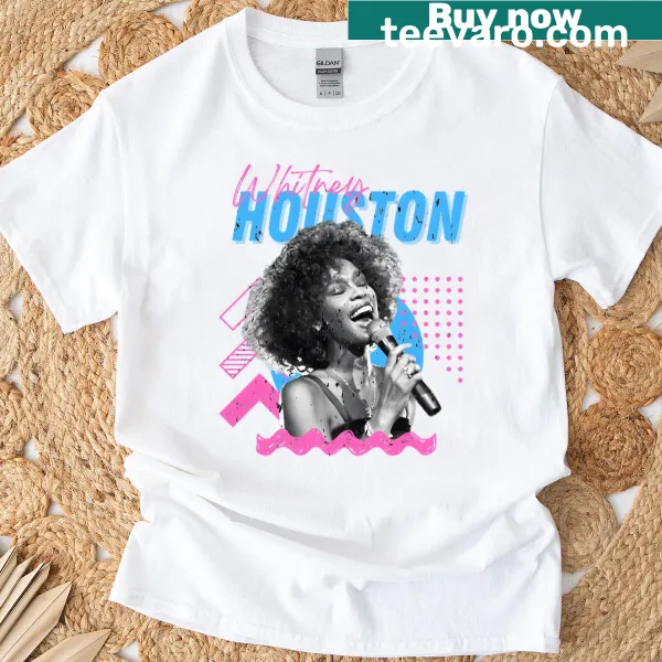 Artistic Whitney Houston tribute t-shirt