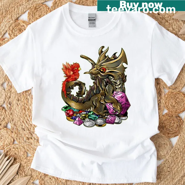 Cute baby brass dragon illustration t-shirt for kids