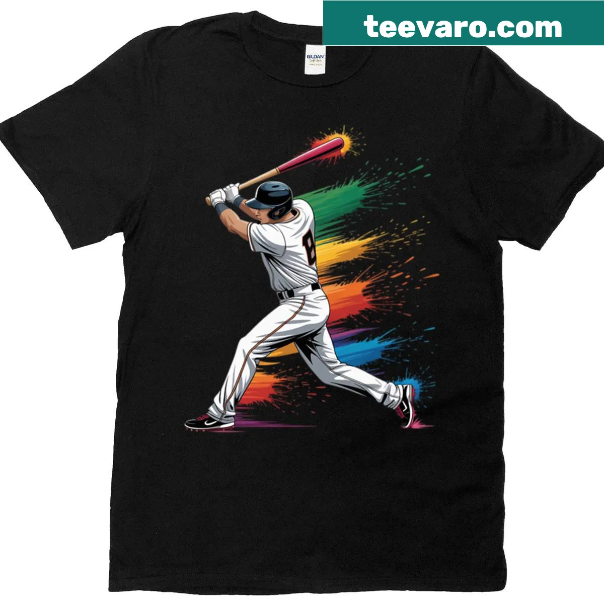 Supportive baseball-themed t-shirt for sport lovers — on a men's t-shirt