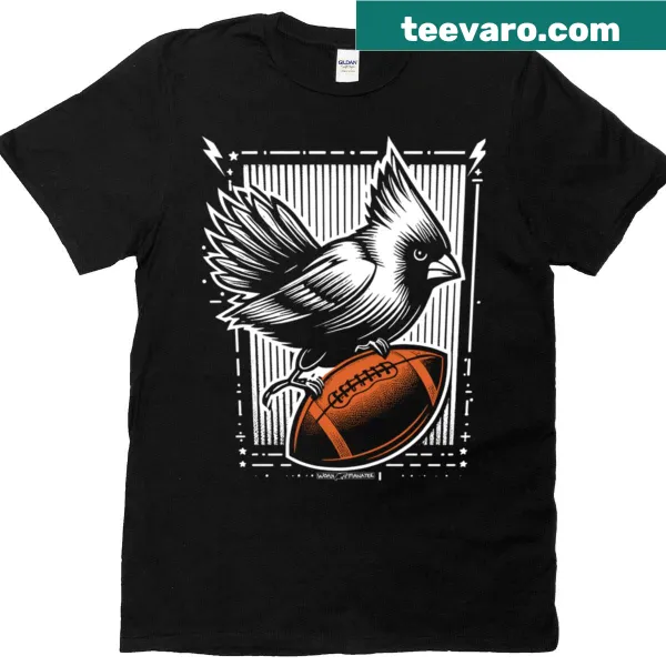 T-shirt featuring bold text design of Cardinal Football