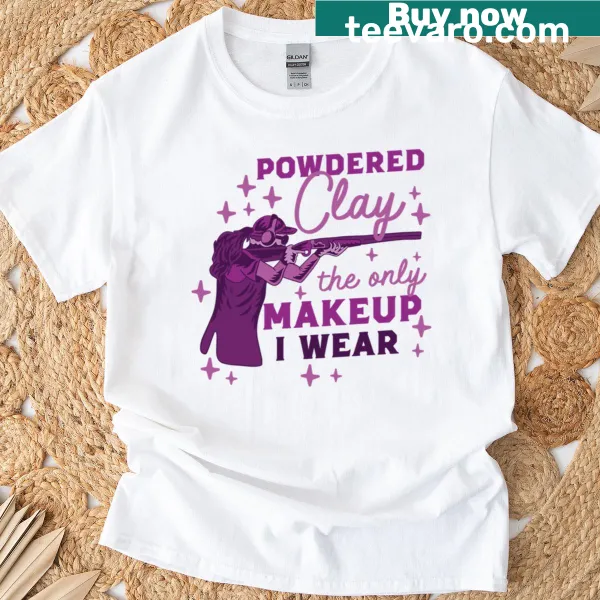 Illustration of clay shooting on a T-shirt