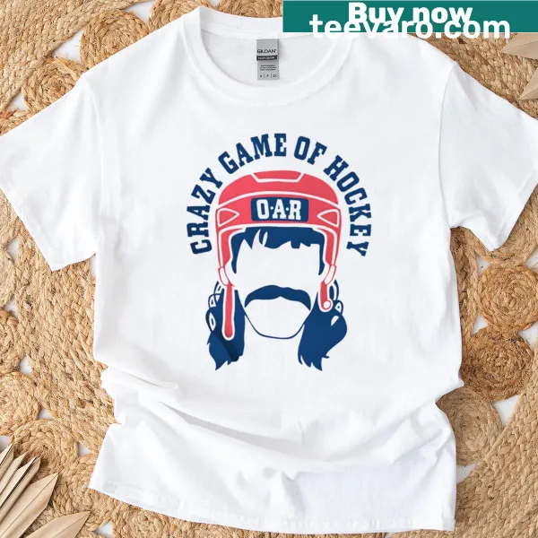 Vintage-style funny hockey mascot graphic T-shirt